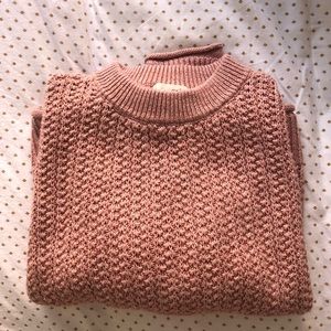 Knit mock next sweater